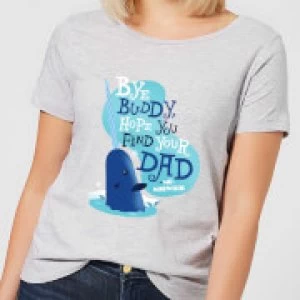 image of Elf Bye Buddy Womens Christmas T-Shirt - Grey - 3XL