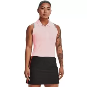 Image of Under Armour 2022 Womens Zinger Point Slvls Polo White M