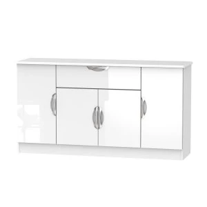 Indices 4-Drawer, 1-Door TV Unit - White