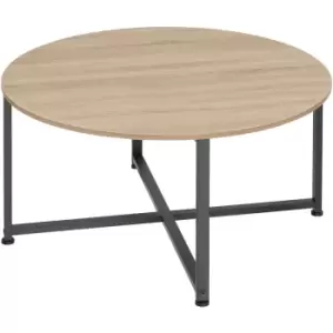 Image of Tectake - Coffee table Aberdeen - bedside table, lamp table, side table - industrial wood light, oak Sonoma - industrial wood light, oak Sonoma