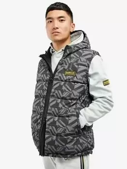 Image of Barbour International Electric Bobber Quilted Gilet - Grey, Size S, Men