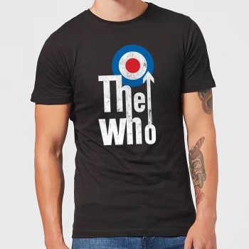 image of The Who Target Logo Mens T-Shirt - Black - 3XL - Black