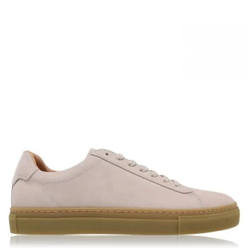 Image of Reiss Finley Low Top Trainers - Moon Nobuck