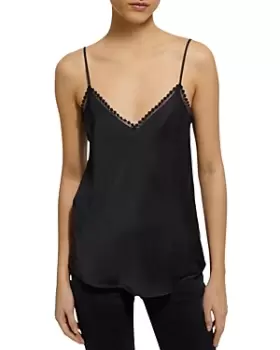 The Kooples Lace Trim Cami Top