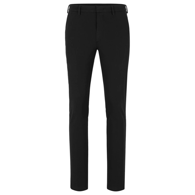 Image of Boss Mens HBB Kato Sustainable Organic Cotton Trousers Dark Blue male 28W R