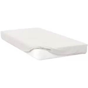 Image of Belledorm 200 Thread Count Cotton Percale Deep Fitted Sheet (Superking) (Ivory) - Ivory