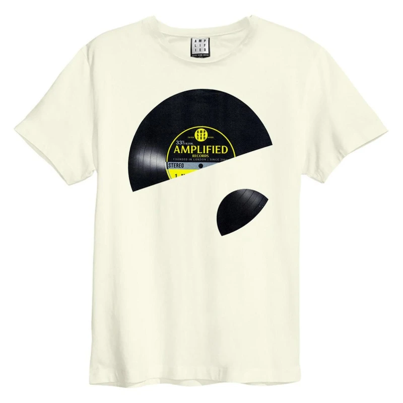 Image of Amplified Amplified Men Vinyl Sleeve T-Shirt in White Size: 3X-Large White XXXL Male 5063806466703