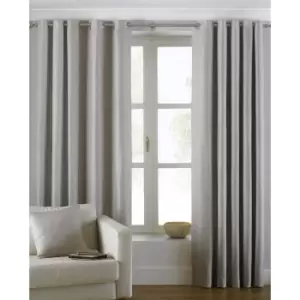 Image of Riva Home Atlantic Eyelet Ringtop Curtains (117 x 137cm) (Natural)