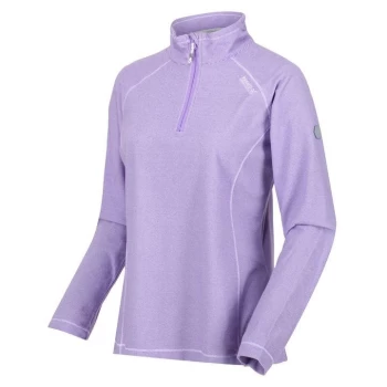 image of Regatta Womens Montes Half Zip Fleece - LtAmethy/Wht