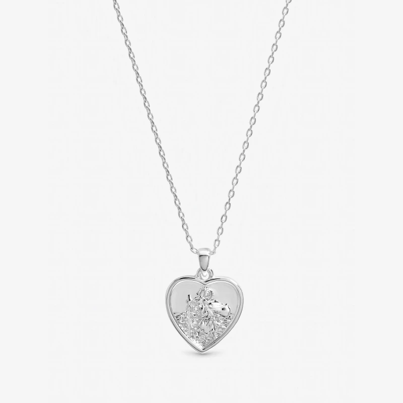 Image of Inicio Silver St Christopher Necklace - Gift Pouch Silver female One Size
