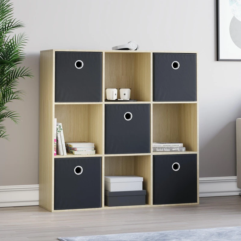 Image of Lassic 3x3 Cube Storage Unit (O) + Set of 5 Storage Cubes Black unisex 3x3