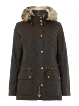 Image of Barbour Kelsall waxed jacket Olive