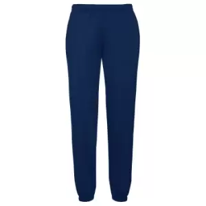 Image of Fruit Of The Loom Mens Elasticated Cuff Jog Pants / Jogging Bottoms (XL) (Navy)