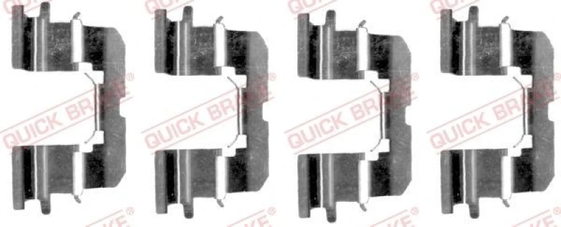 Image of QUICK BRAKE Brake pad fitting kit QUICK BRAKE 109-1227