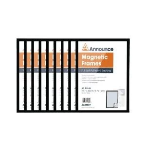 Image of Announce Magnetic Frame A3 Black Pack of 10 AA01851