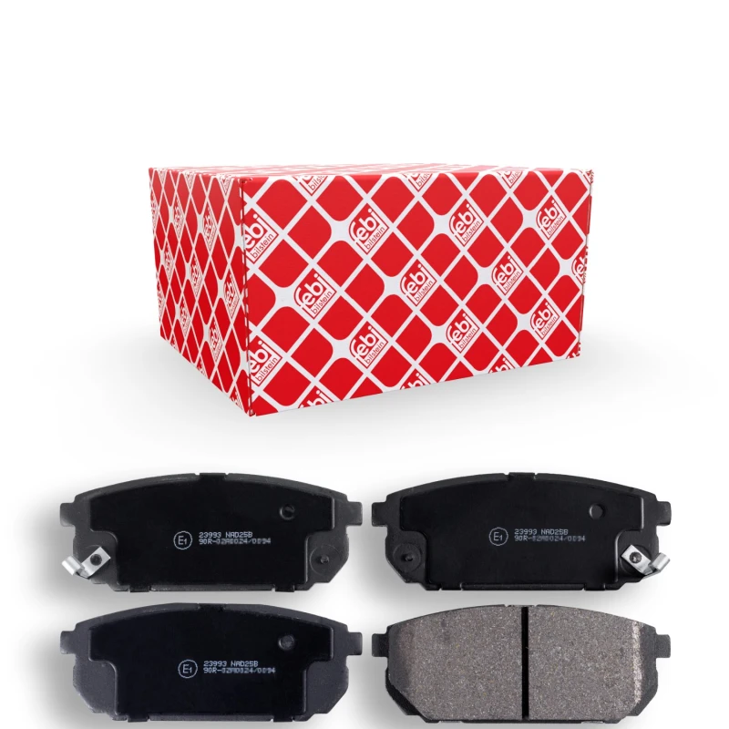 Image of FEBI BILSTEIN 16524 Brake pad set Rear Axle, with acoustic wear warning Brake Pad Set,disc brake (402)