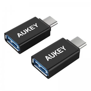 image of Aukey USB 3.0 to USB-C Adapter - Twin Pack