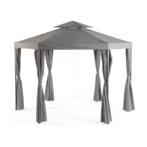 image of Suntime 3.4m Steel Hexagonal Gazebo