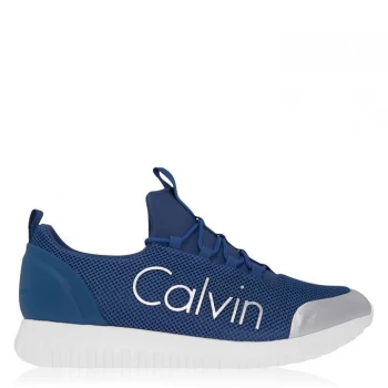 Image of Calvin Klein Jeans Ron Low Top Trainers - Steel Blue