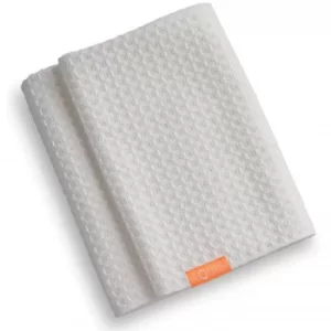 image of Aquis Hair Towel Waffle Luxe White