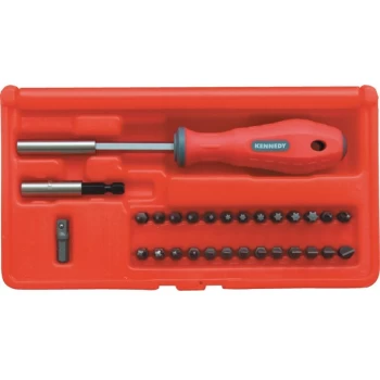 Image of 29-Pce Mechanics Screwdriver Bit Set - Kennedy