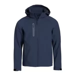 Image of Clique Mens Milford Soft Shell Jacket (4XL) (Dark Navy)