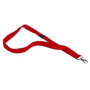 Image of Announce Textile Badge Necklace Red Pack of 10 AA03629