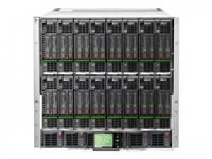 image of HPE BLc7000 Platinum Enclosure with 1 Phase 6 Pwr Supplies 10 Fans ROH