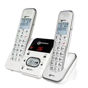 image of Geemarc DECT295-2 Twin Set Cordless Talking Telephone