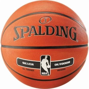 image of Spalding NBA Silver Outdoor Basketball Tan - Size 3