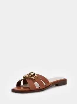 Image of Guess Symo Genuine Leather Slipper