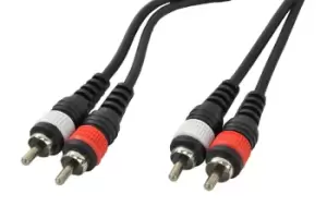 image of 2 X Phono RCA To 2 X Phono RCA Leads 6m