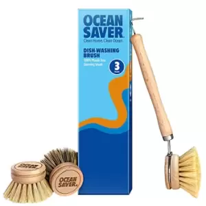 image of OceanSaver Dishwashing Brush & 3 heads