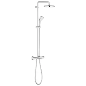 image of Grohe Tempesta Cosmopolitan 210 Thermostatic Mixer Bar Shower with Round Overhead & Handset