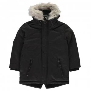 image of Firetrap Luxury Parka Junior Boys - Black