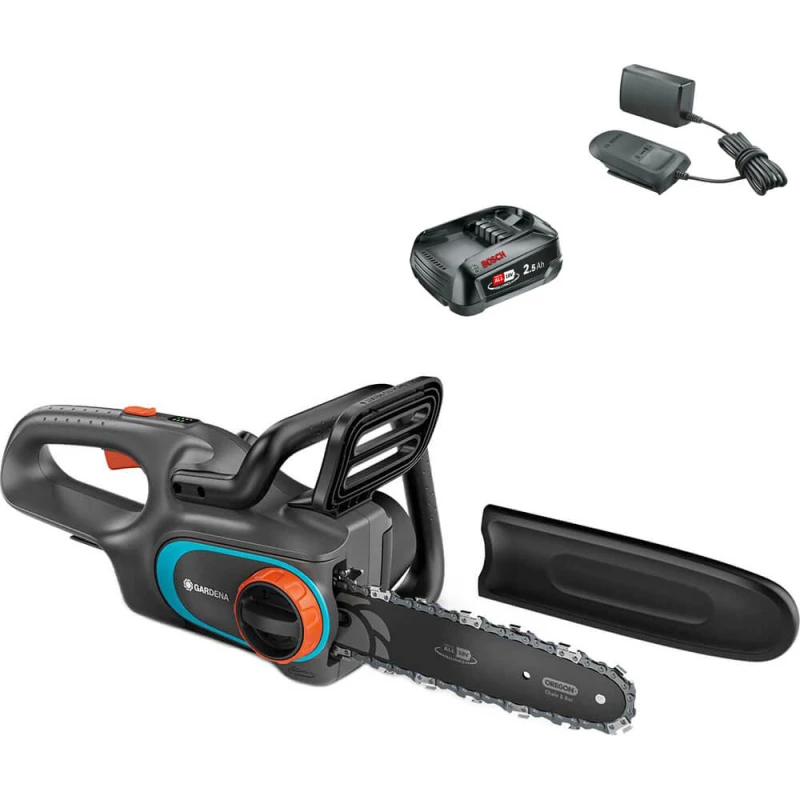 Image of Gardena POWERSAW 250 P4A 18v Cordless Chainsaw 250mm POWERSAW 250 14790-55 Batteries: 1 x 2.5ah Li-ion