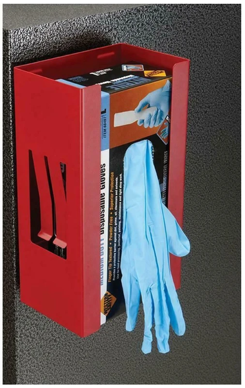 Image of Metal Magnetic Glove/Tissue Storage Dispenser - Wall Mountable 600010 Glove / Tissue Dispenser