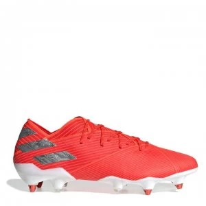 Image of adidas Nemeziz 19.1 Football Boots Soft Ground - Red/Silver