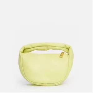 image of Missguided Faux Leather Zip Grab Bag - Green