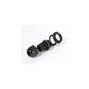 Cable Glands Black Nylon, with M25 Thread (Pk-10)