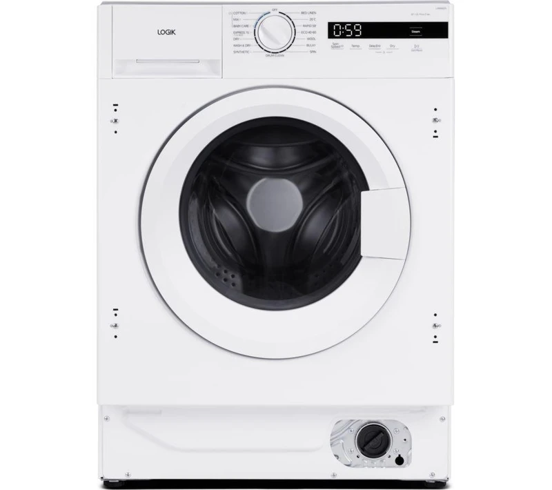 Image of Logik LI8W6D25 8KG 6KG 1400RPM Integrated Washer Dryer