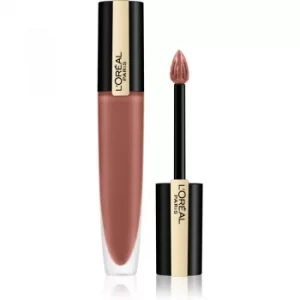 Image of LOreal Paris Rouge Signature Parisian Sunset Liquid Matte Lipstick Shade 122 I Tease 7ml