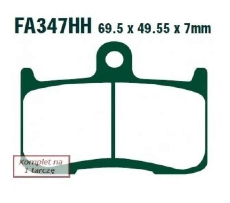 Image of EBC Brakes Brake pad set EBC Brakes FA347HH