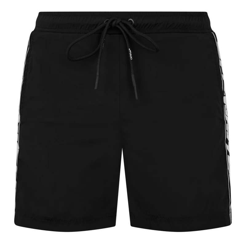 Image of Off White Mens Technical Performance Swim Shorts Black male S