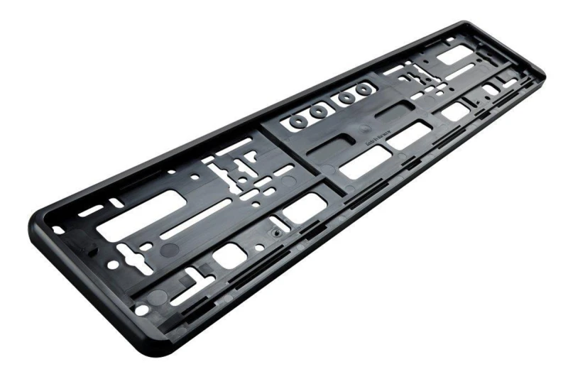 Image of DIEDERICHS 1015061 Number plate holder Priority Parts Front, Black Number plate holder (746)
