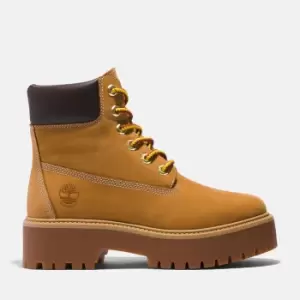 Image of Stone Street Timberland Premium Platform Boot For Her In Yellow, Size 3.5