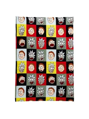 image of Rick & Morty Rick & Morty Patchwork Fleece Blanket