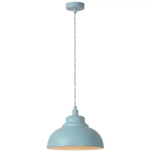 Image of Lucide ISLA - Pendant Light - Ø29cm - 1xE14 - Pastel Blue