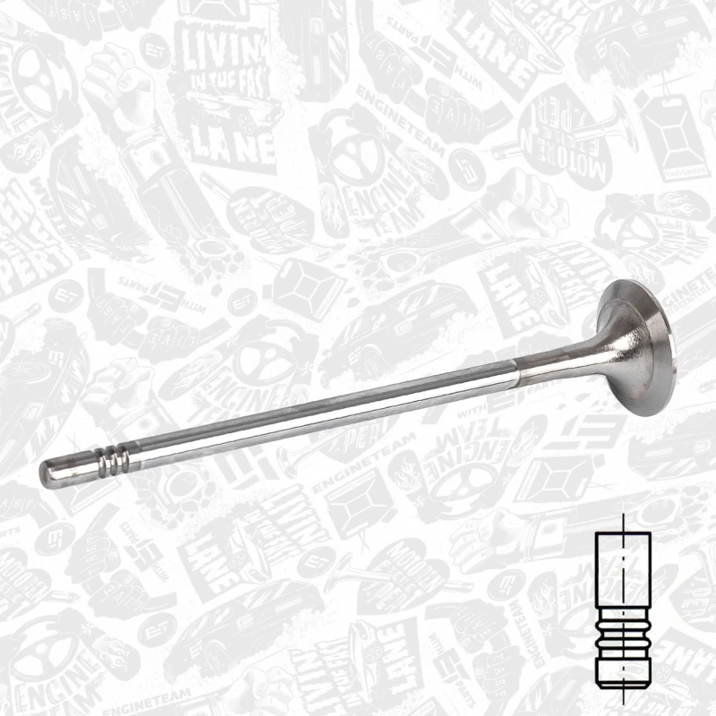 Image of ET ENGINETEAM Exhaust valve ET ENGINETEAM VE0167