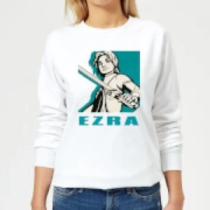 Image of Star Wars Rebels Ezra Womens Sweatshirt - White - 3XL